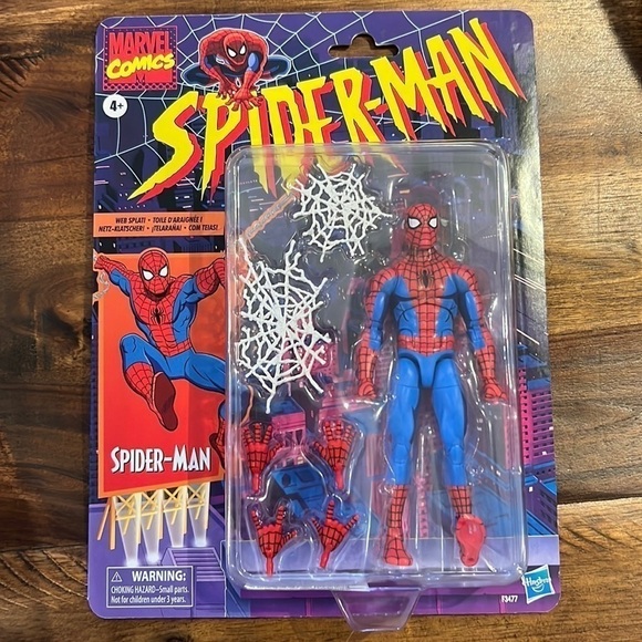 ⭐️ Spider-Man Marvel Legends Retro Collection 6" Animated Action Figure - Picture 1 of 3